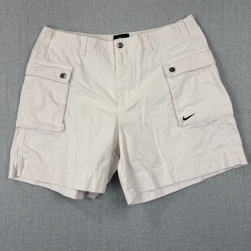 Nike Life Woven P44‎ Shorts Cargo Phantom White FJ7137-030 Men's Size 36